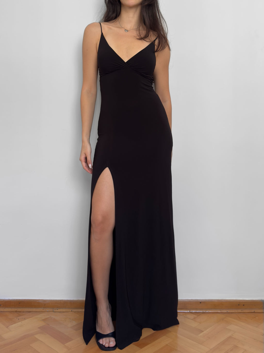 Black Slit Dress