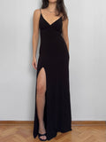 Black Slit Dress