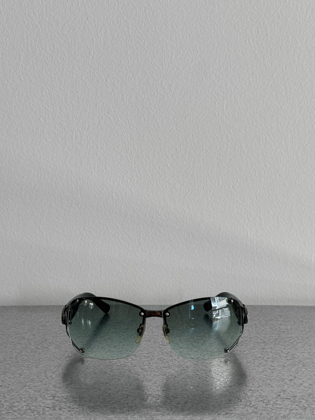 Gucci GG Rimless Crystal Sunglasses
