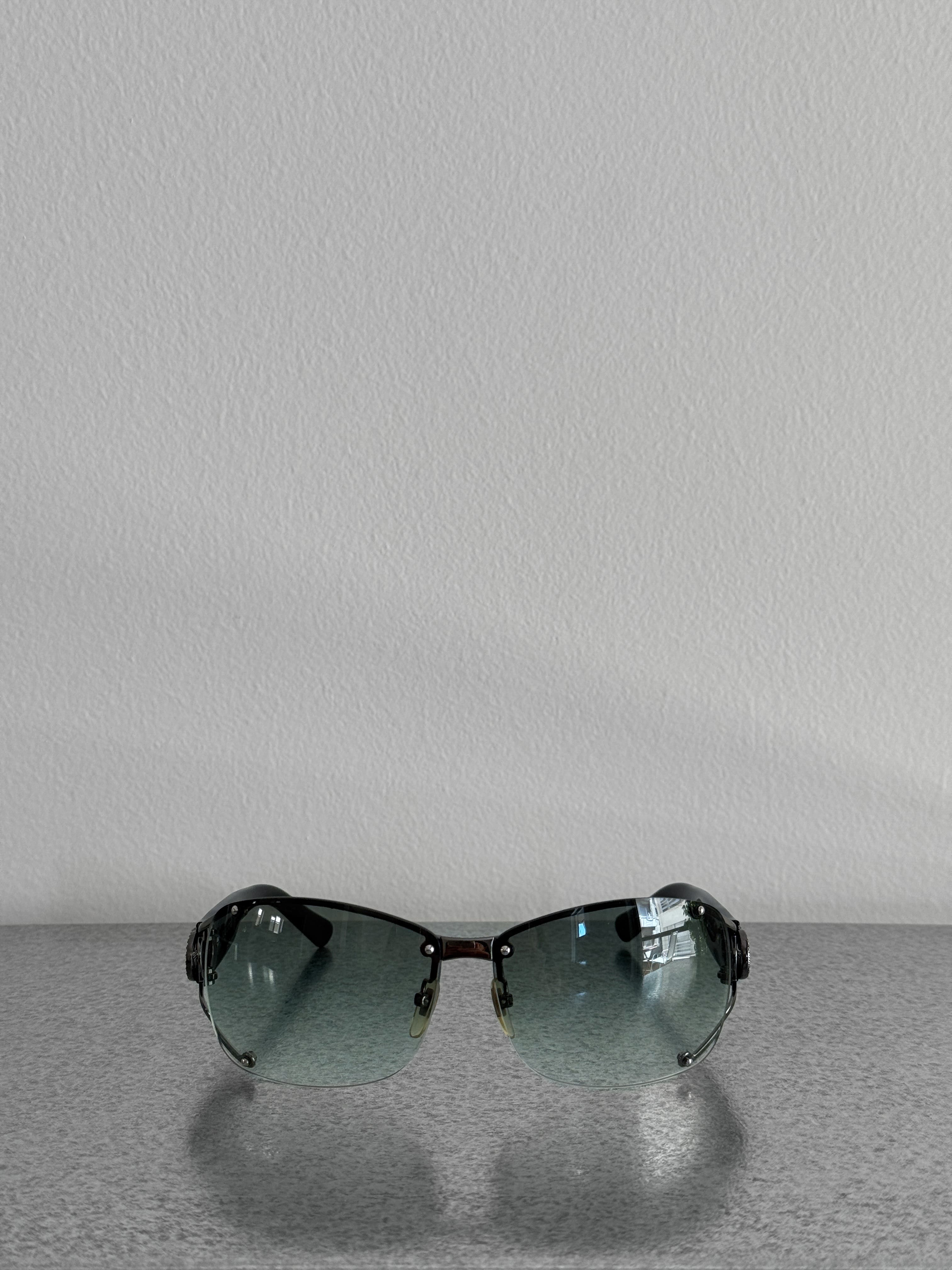 Gucci GG Rimless Crystal Sunglasses