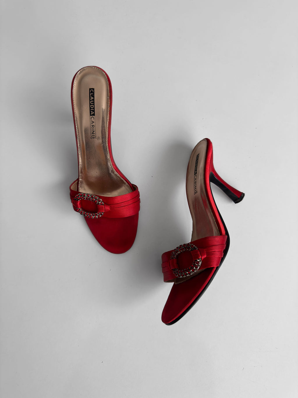 Claudia Carini Satin Mules