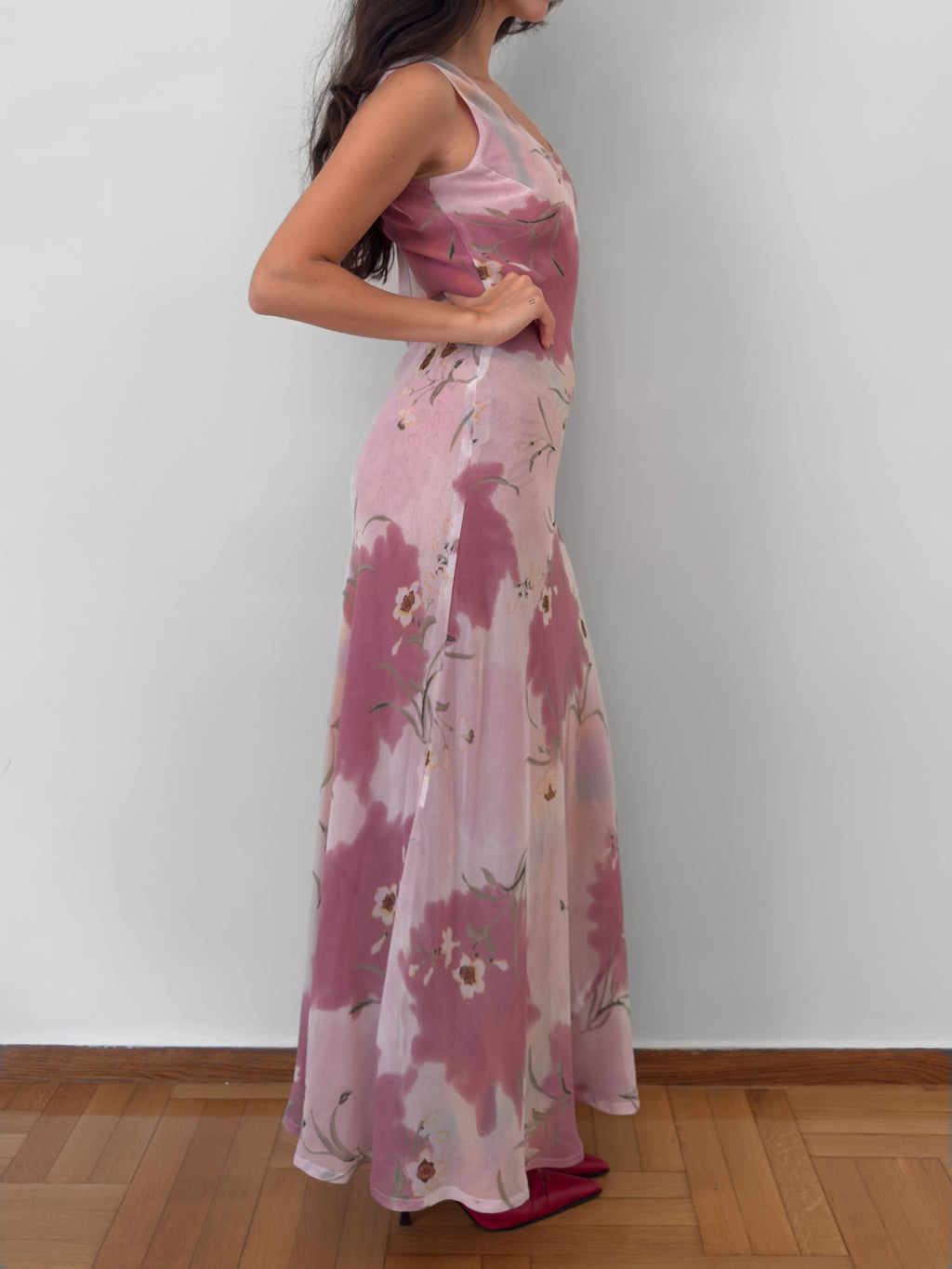 Reversible Floral Maxi Dress