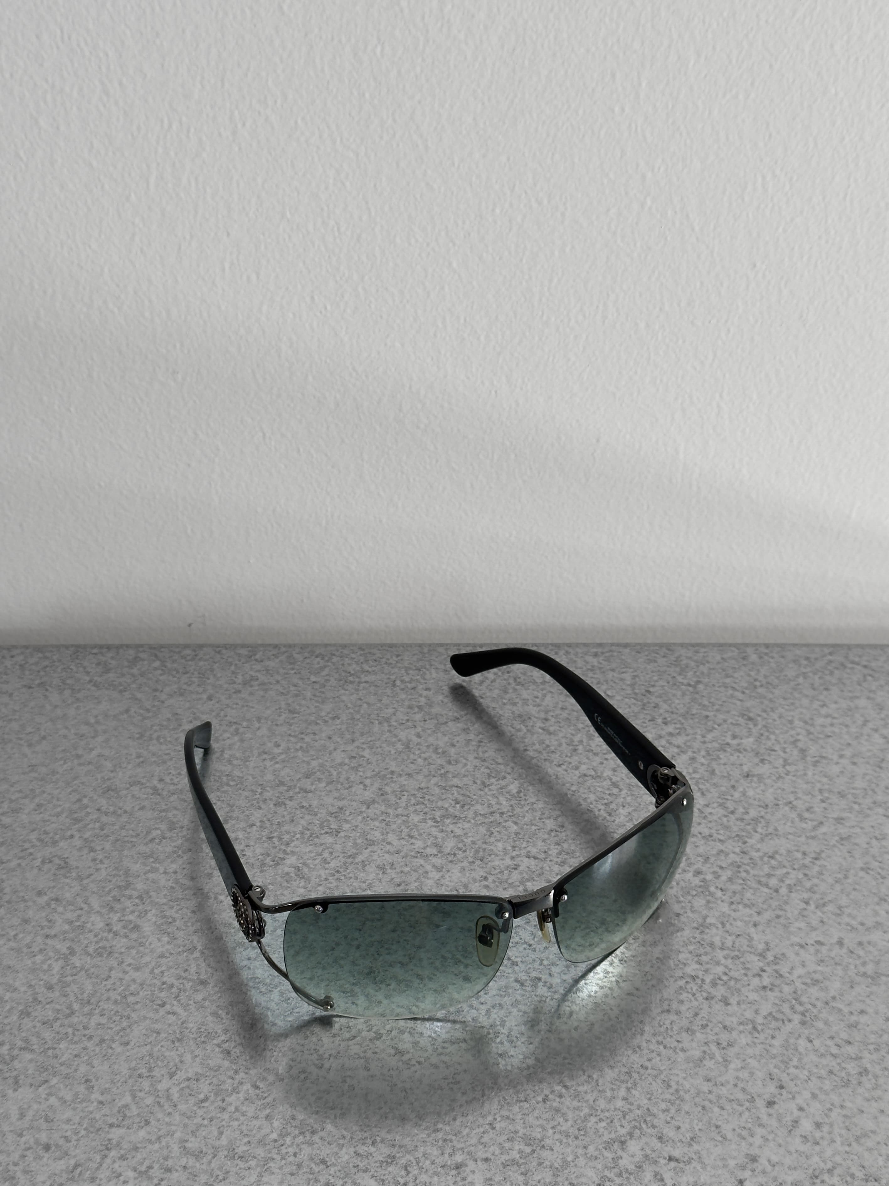 Gucci GG Rimless Crystal Sunglasses