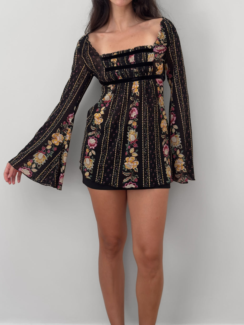 Morgan Floral Mesh Tunic