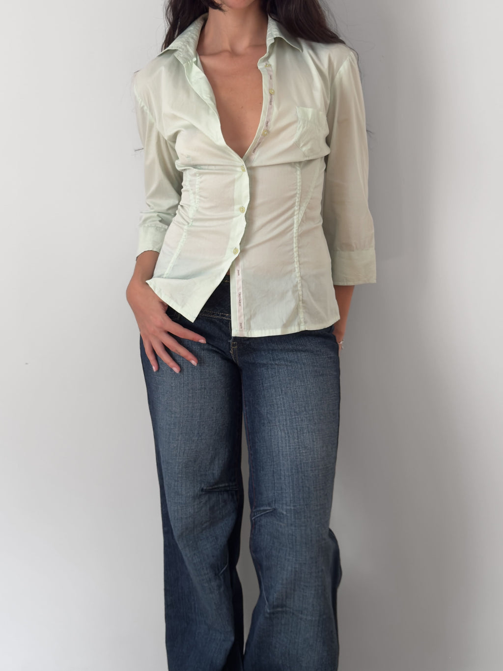 Trussardi Mint Green Shirt