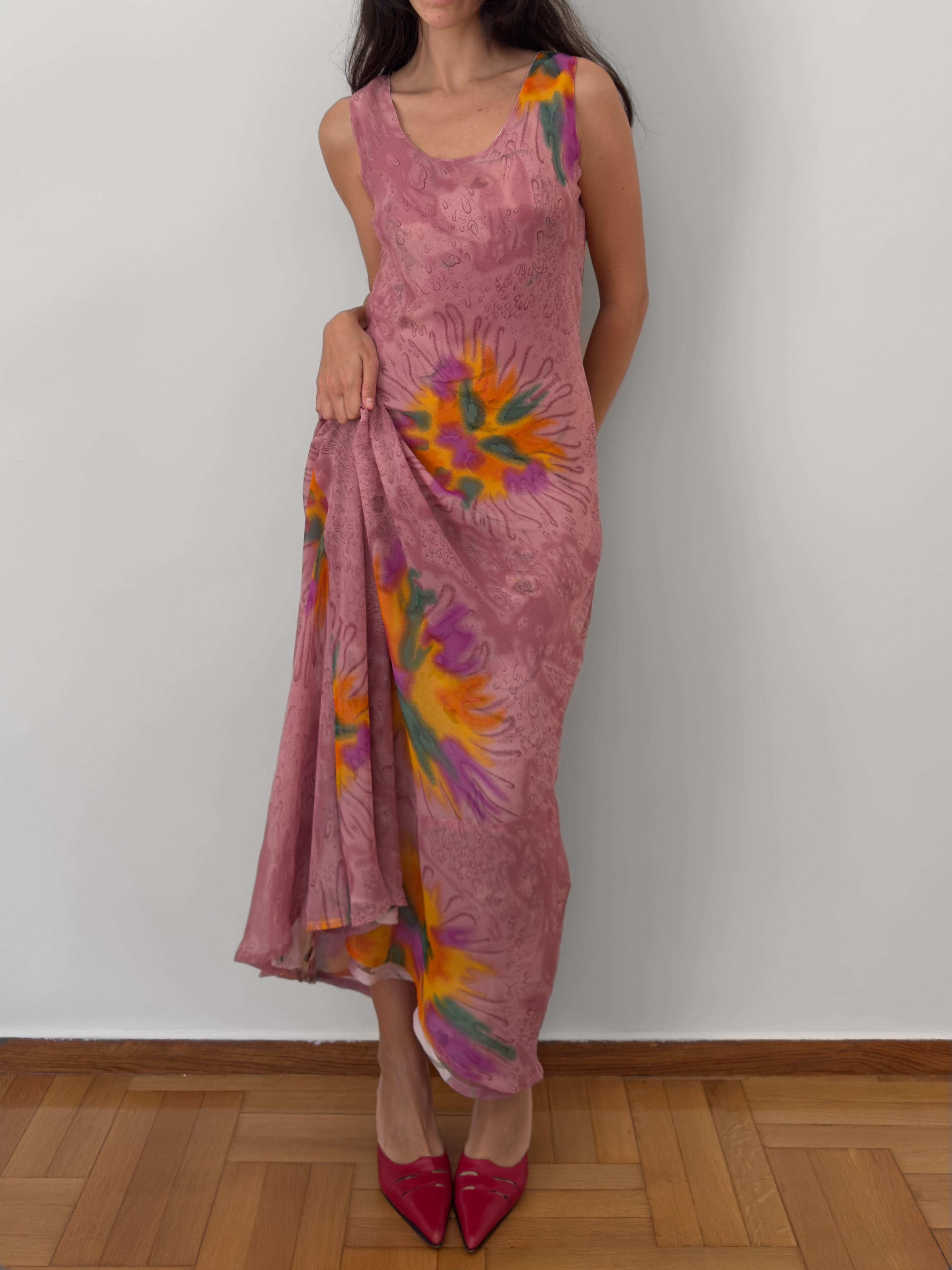 Reversible Floral Maxi Dress