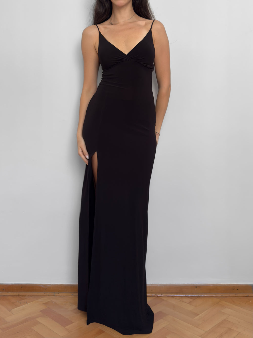 Black Slit Dress