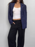 Blue Linen Blazer