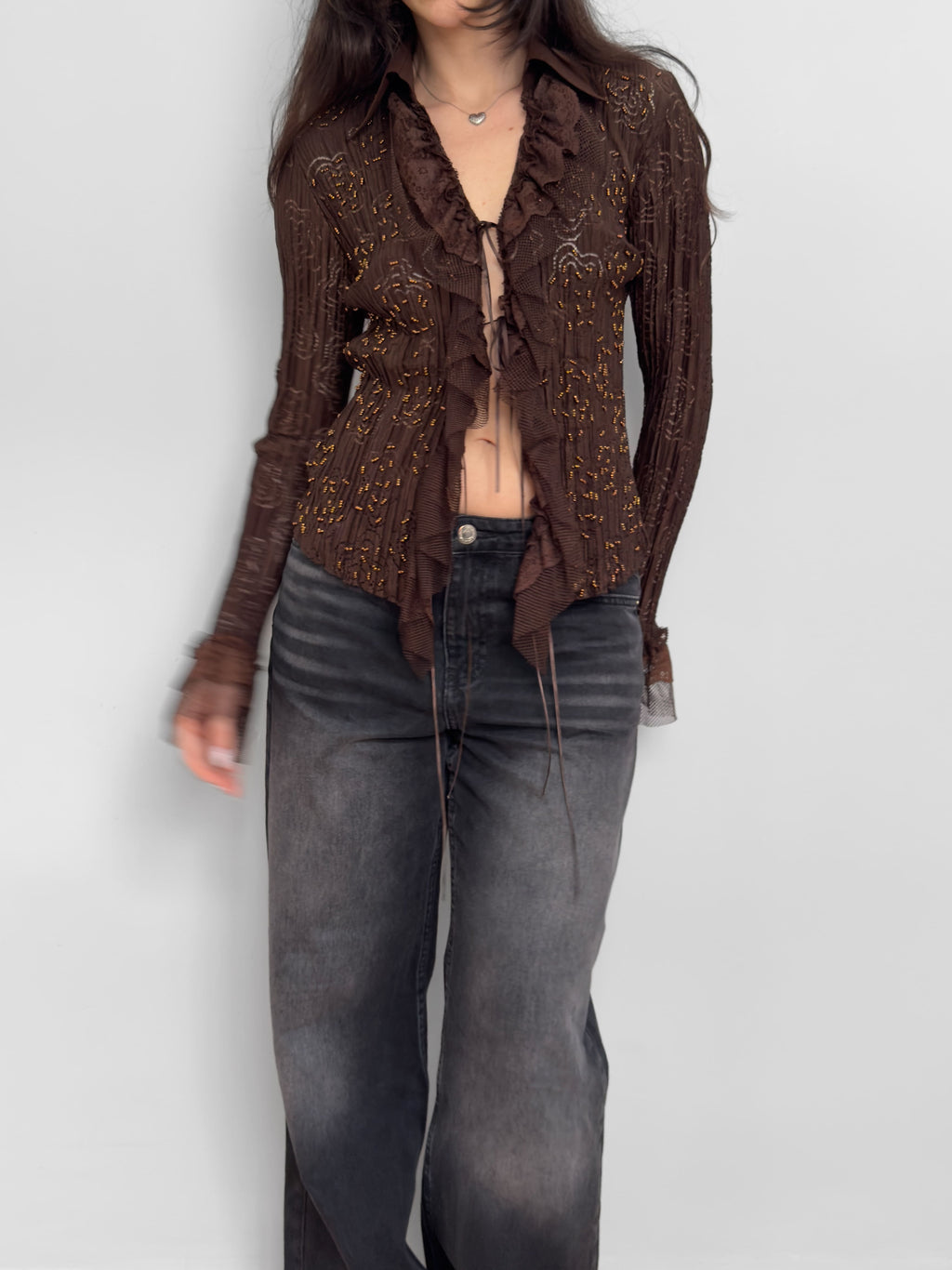 Embroidered Lace Blouse
