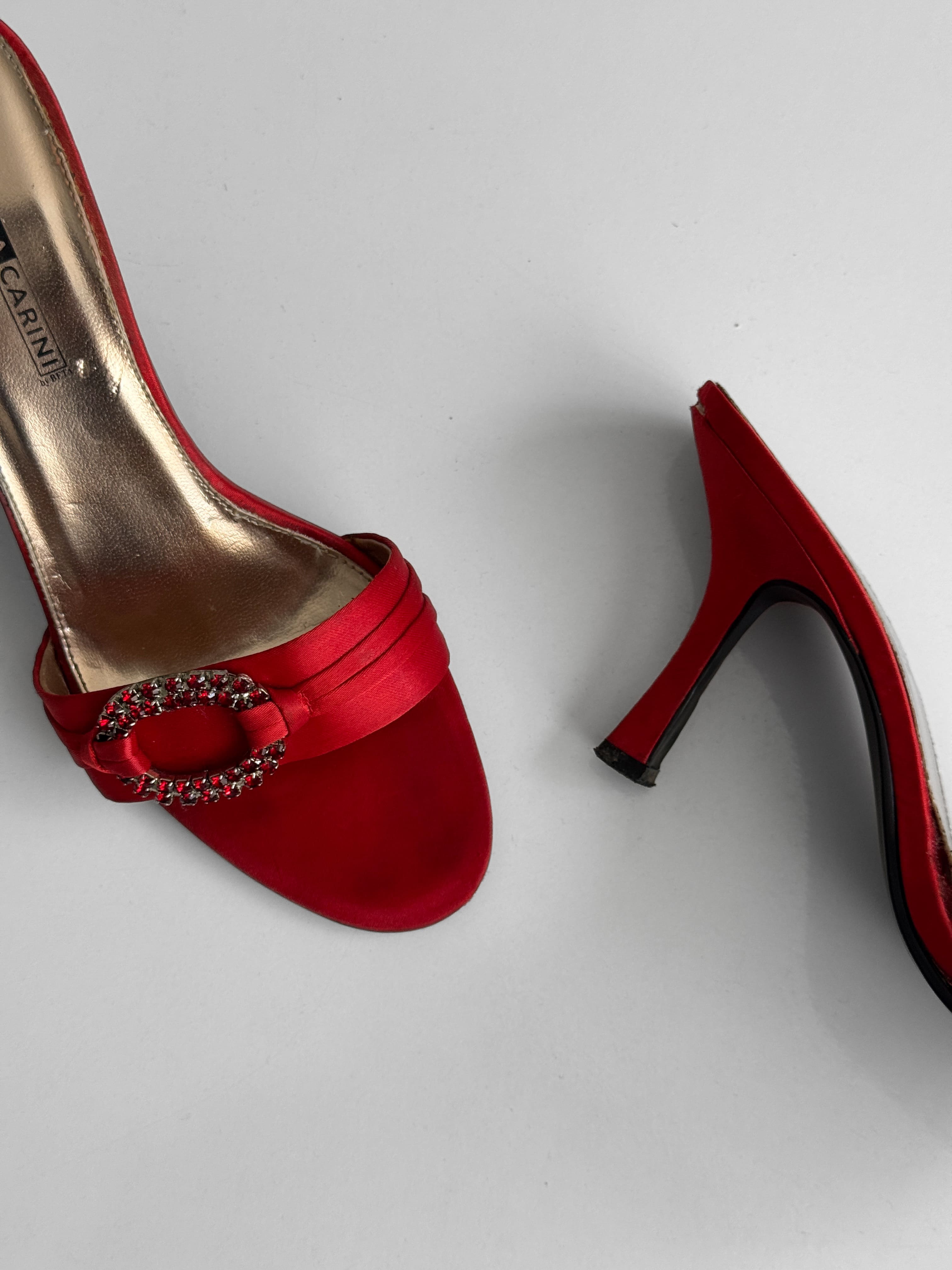 Claudia Carini Satin Mules