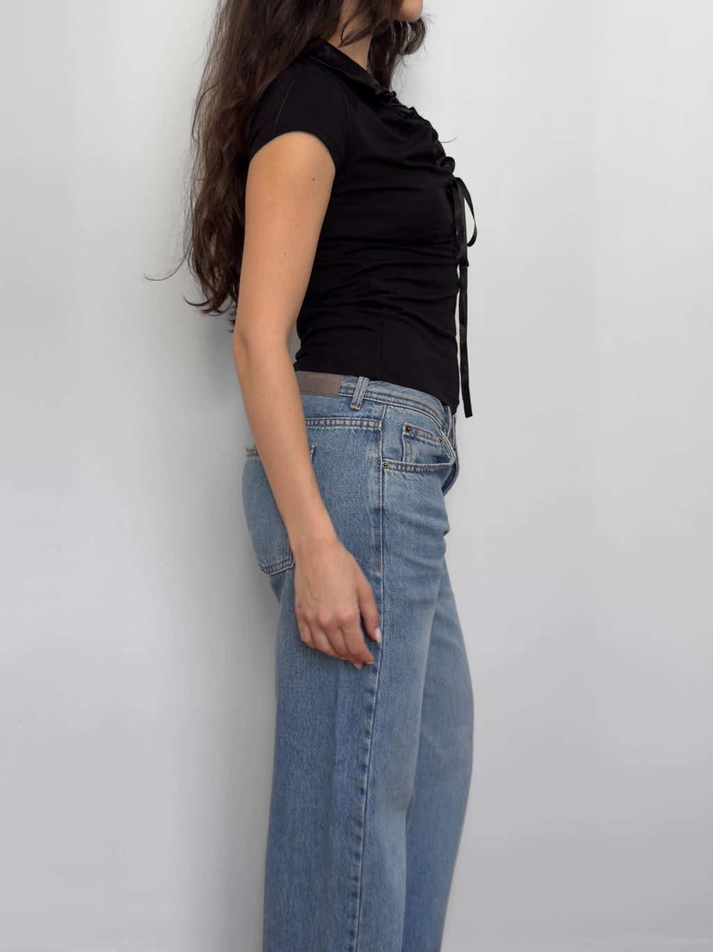 D&G Tie-Front Blouse