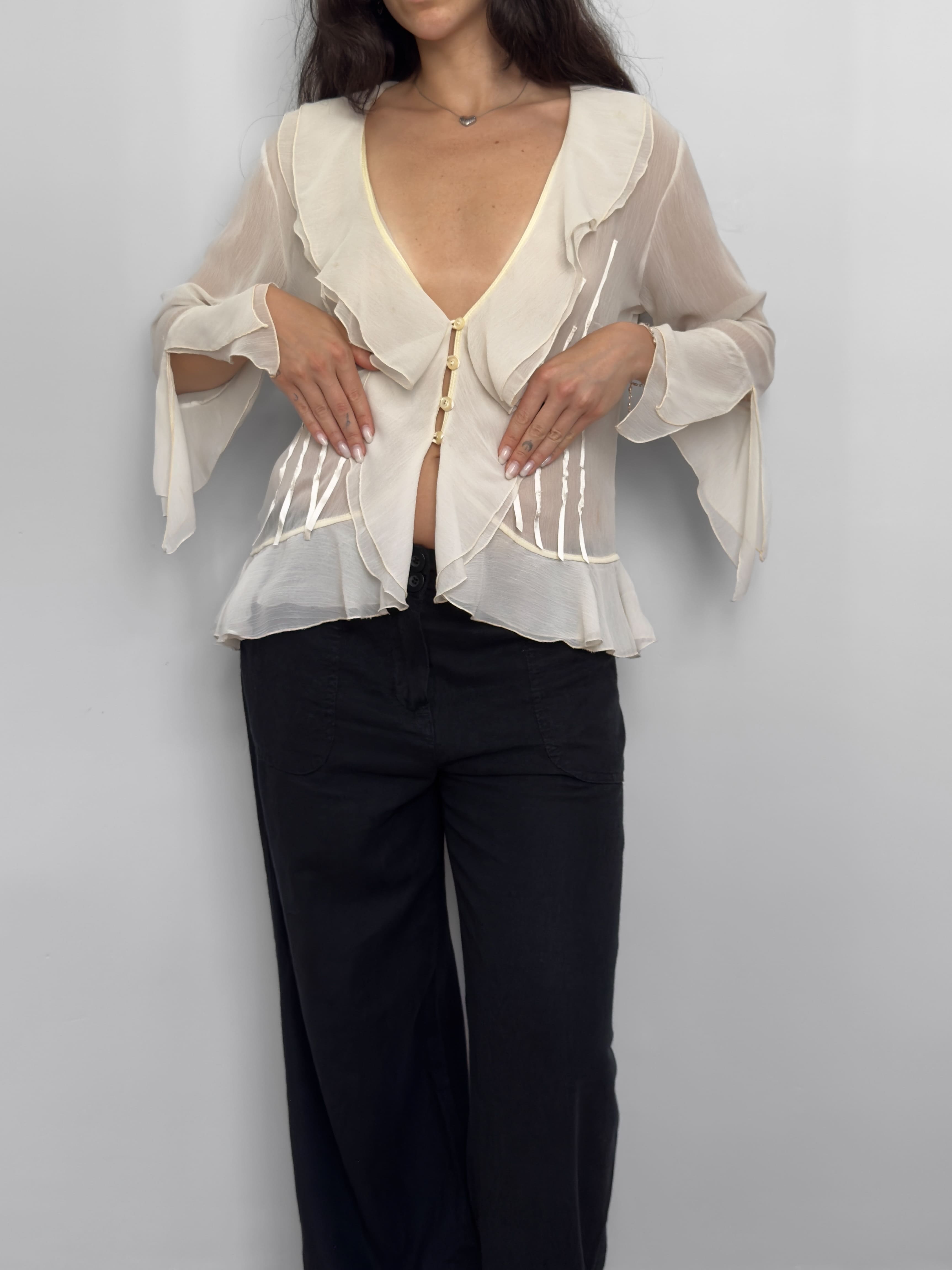 Ecru Sheer Shirt