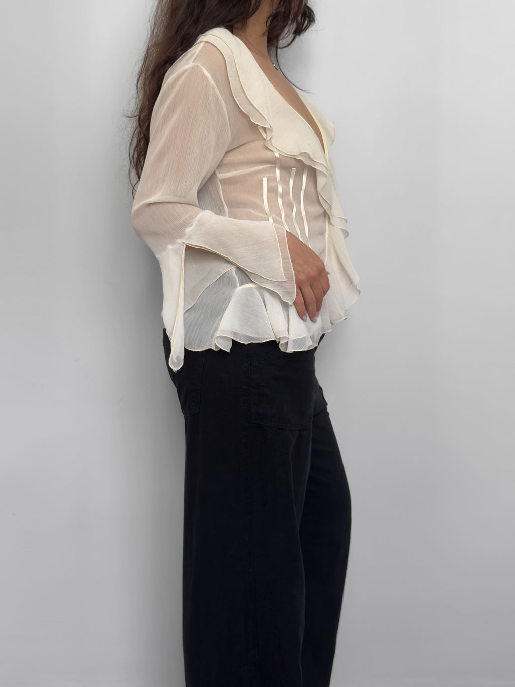 Ecru Sheer Shirt