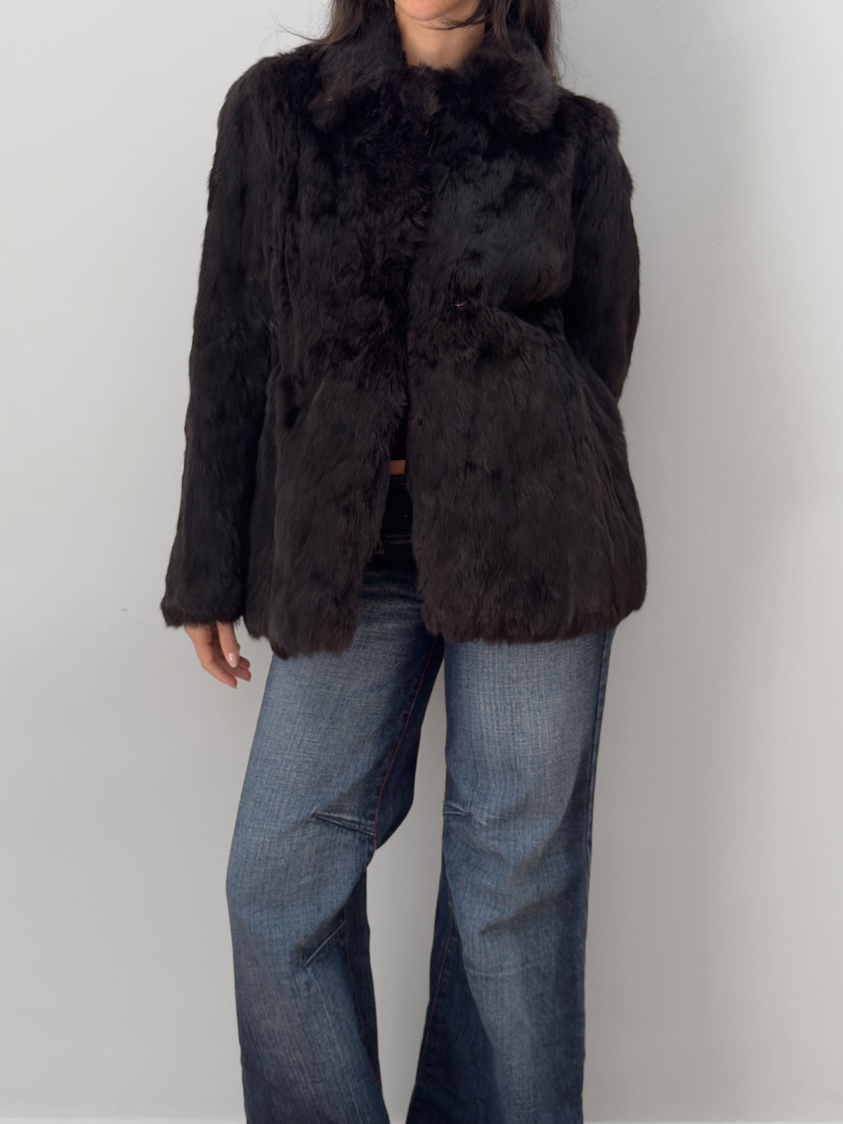 Korean Rabbit Fur Coat