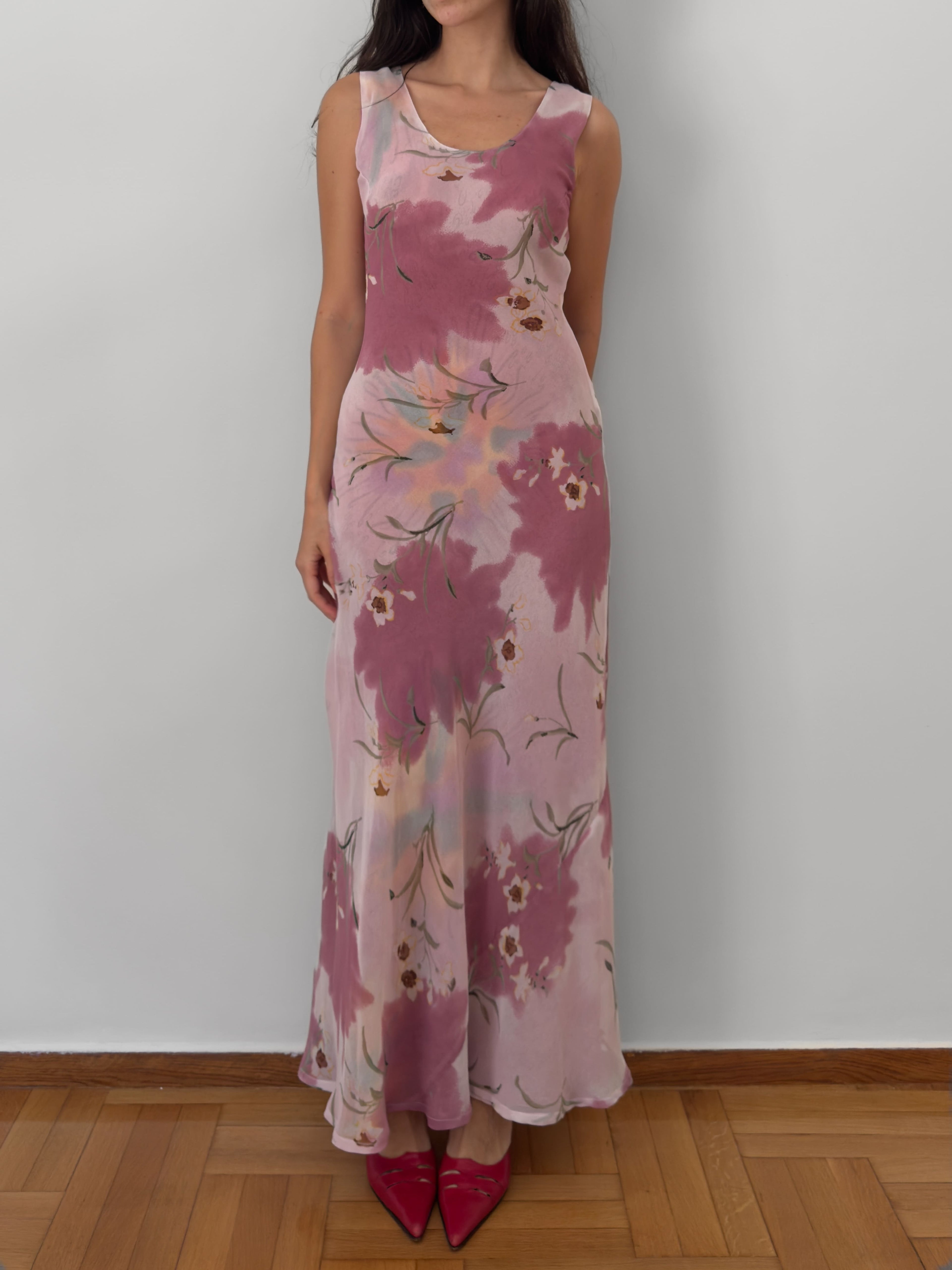 Reversible Floral Maxi Dress