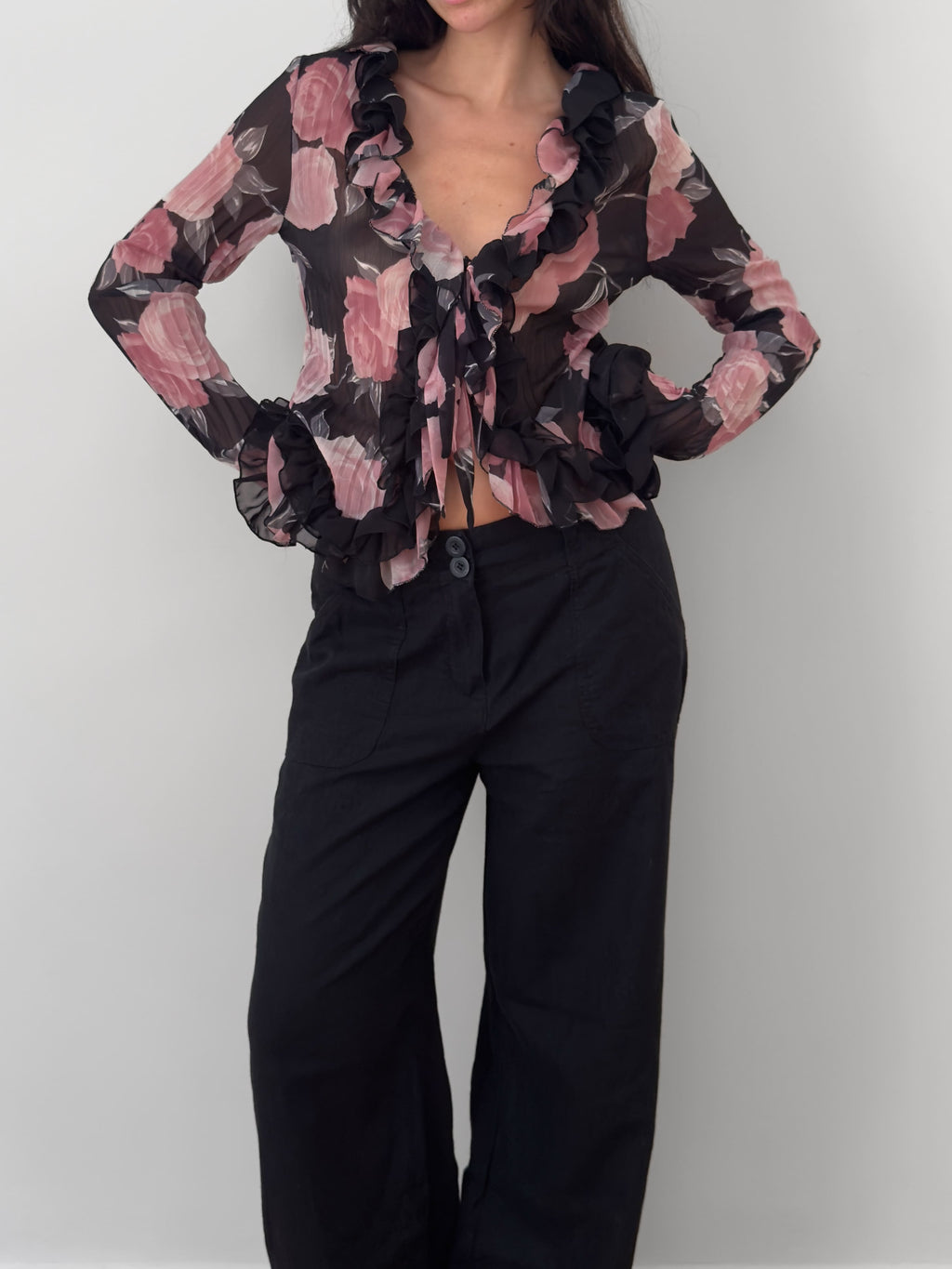 Floral Chiffon Blouse