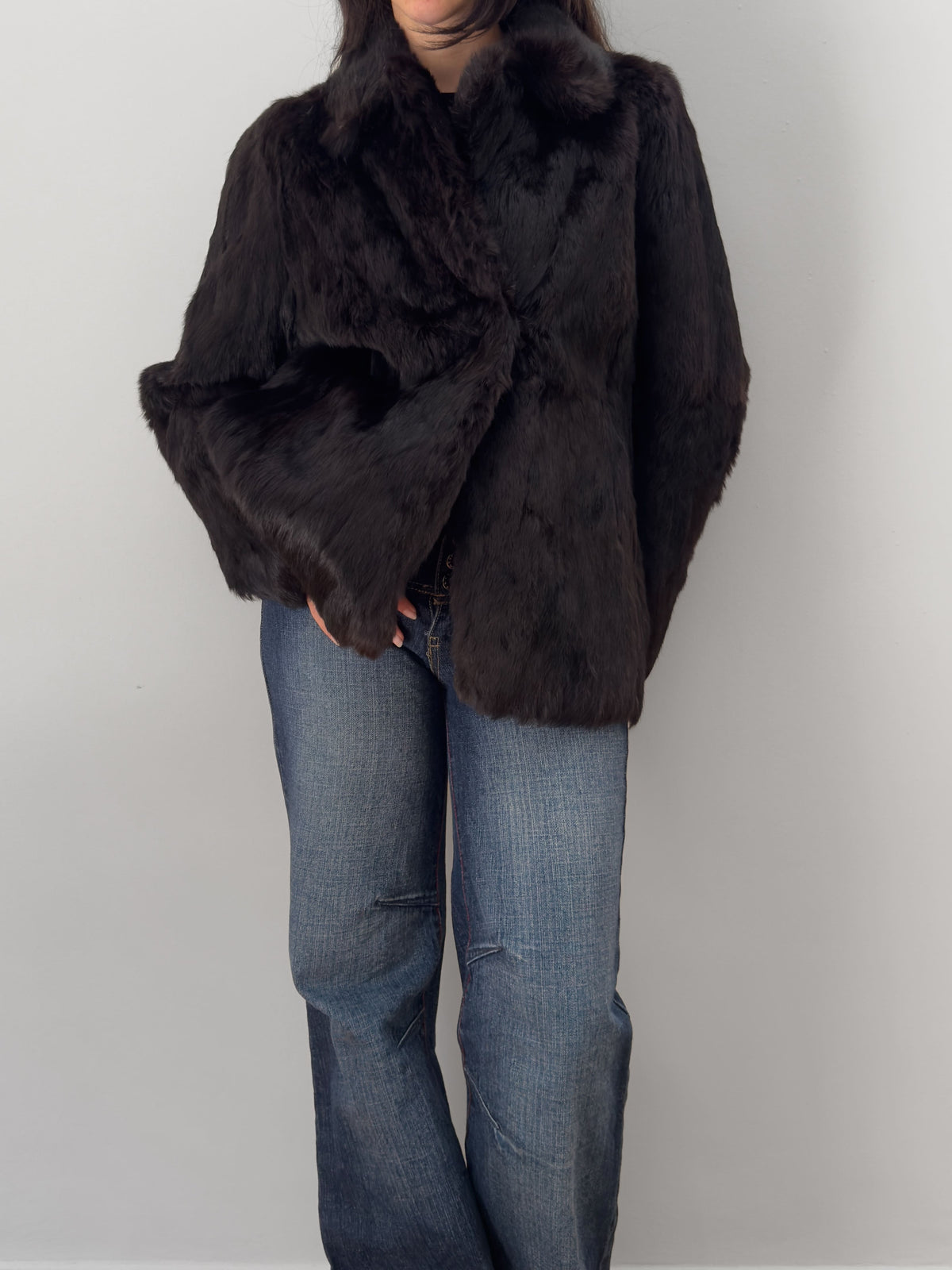 Korean Rabbit Fur Coat