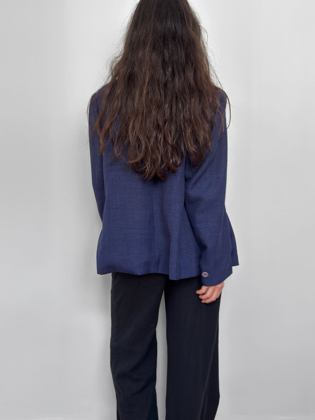 Blue Linen Blazer