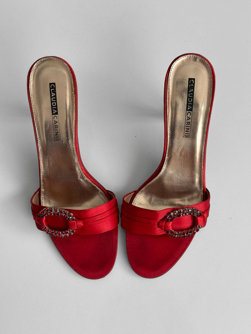 Claudia Carini Satin Mules