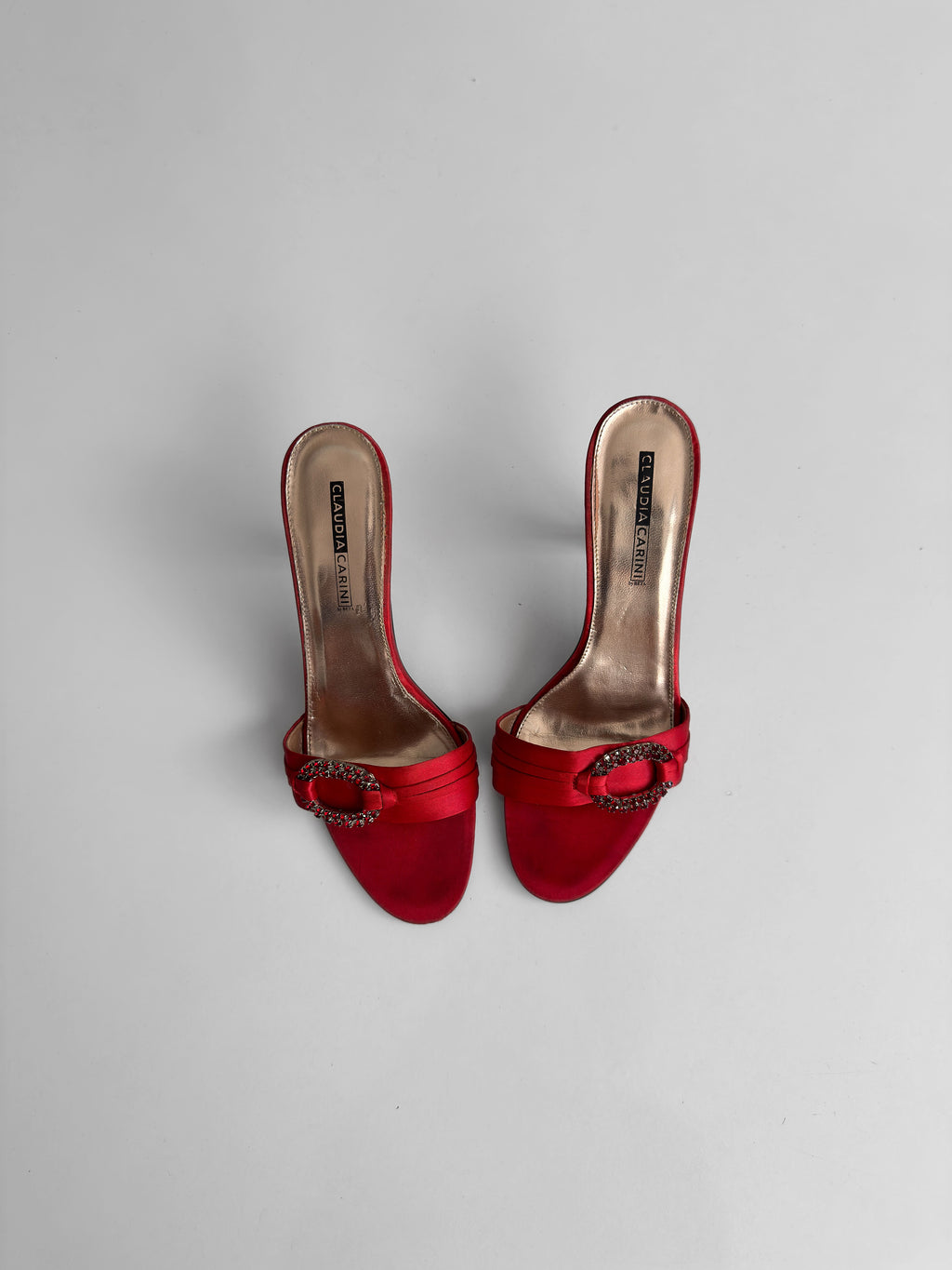 Claudia Carini Satin Mules