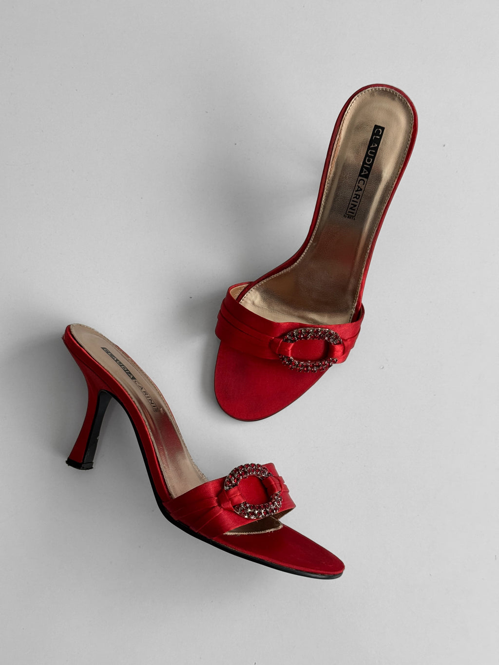 Claudia Carini Satin Mules