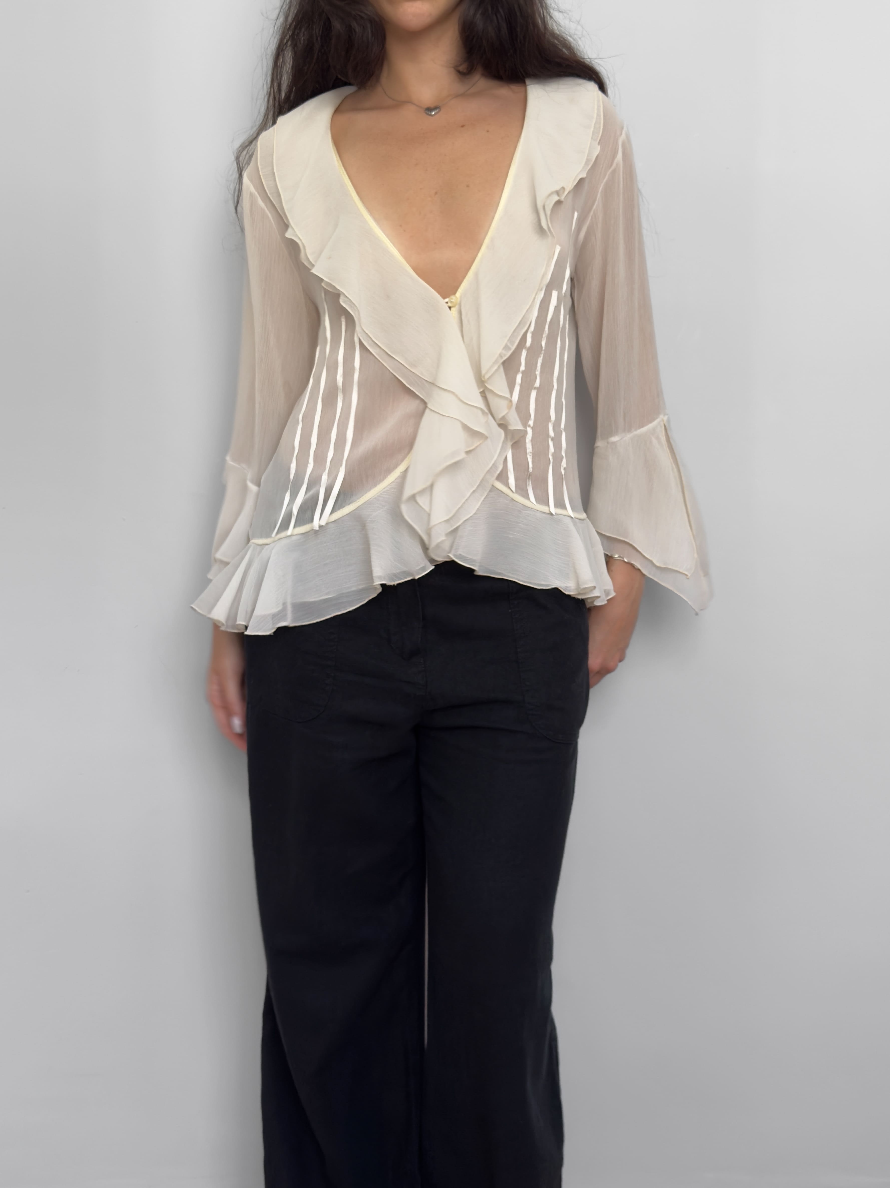 Ecru Sheer Shirt