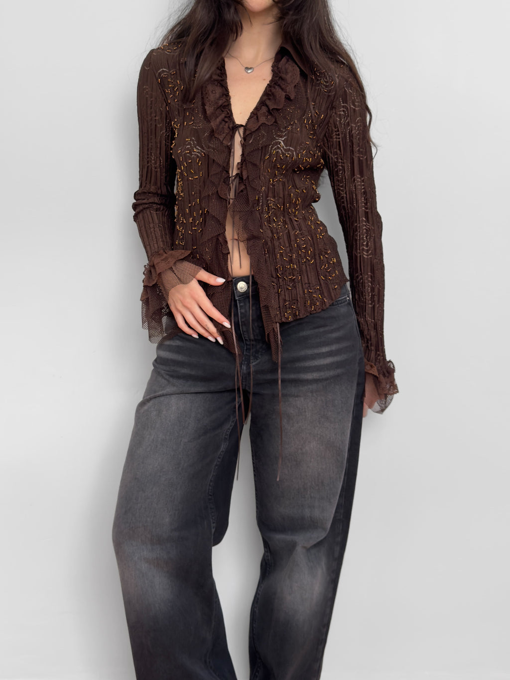 Embroidered Lace Blouse