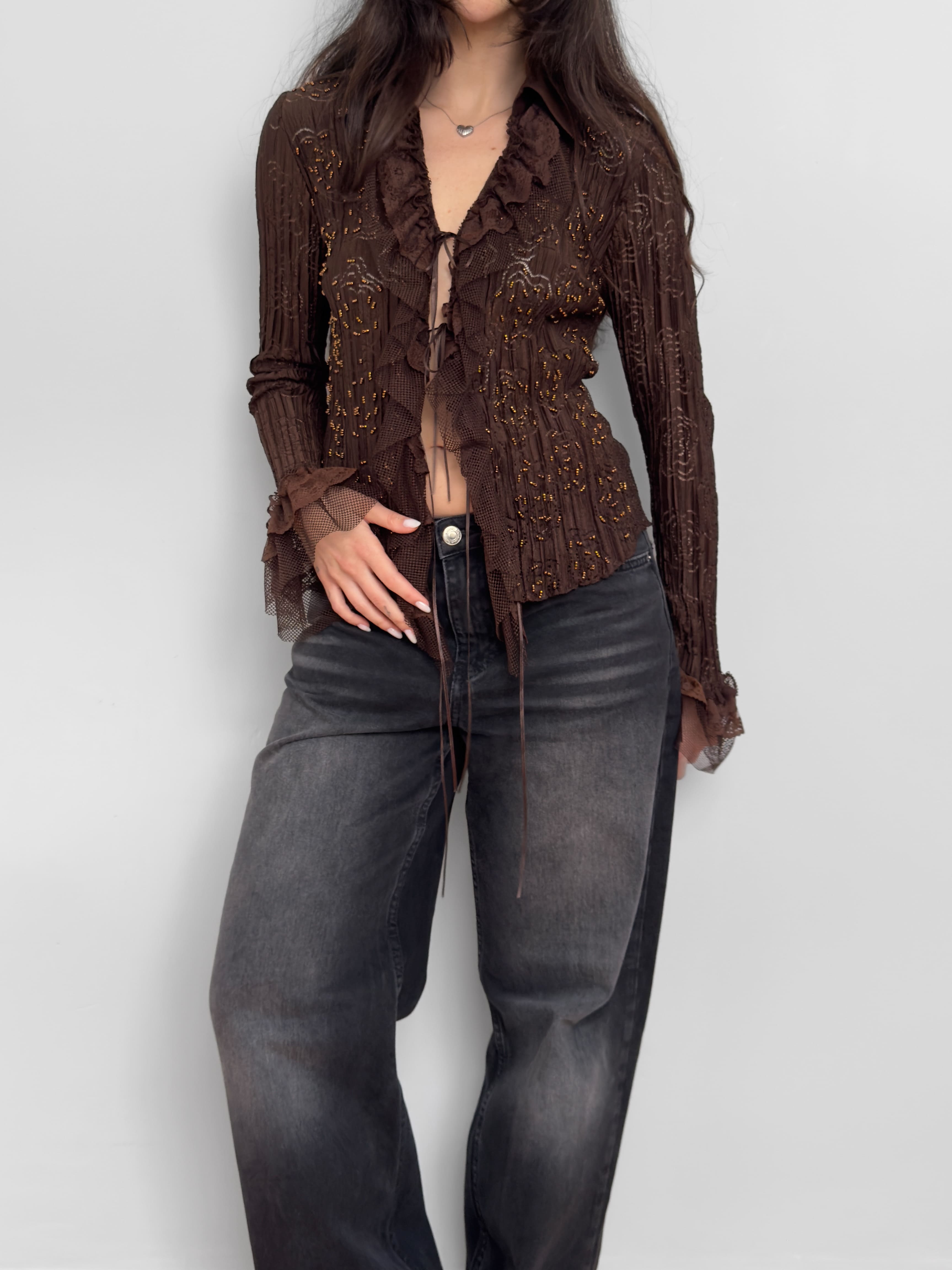 Embroidered Lace Blouse