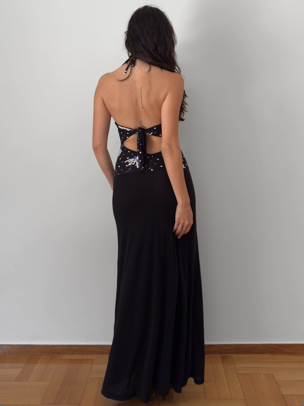 Ruffled Halter Maxi Dress