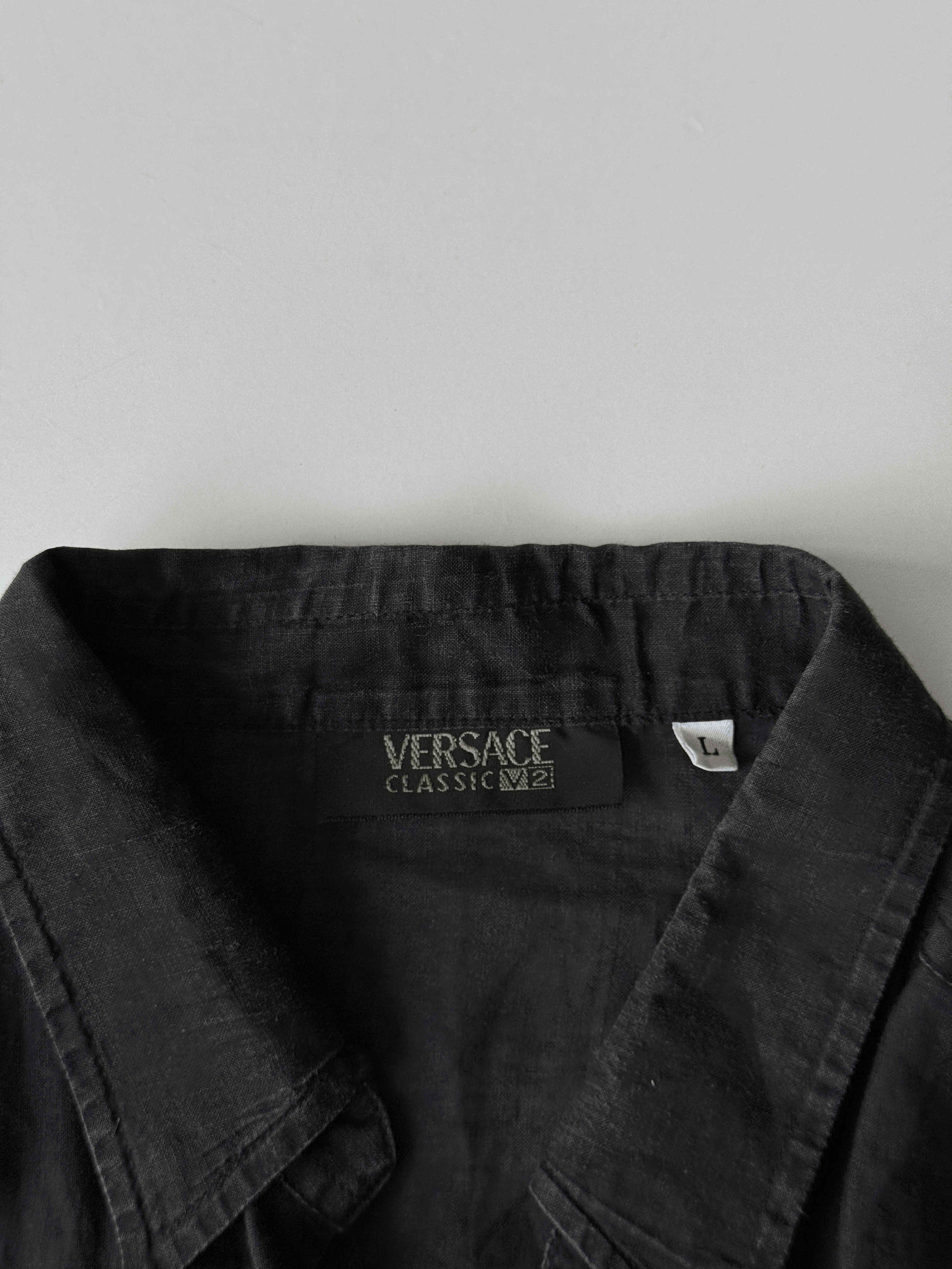 Versace Keten Gömlek Elbise