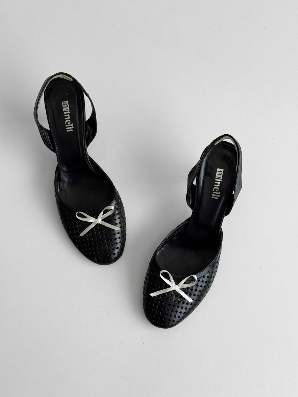 Leather Ballerina Heels