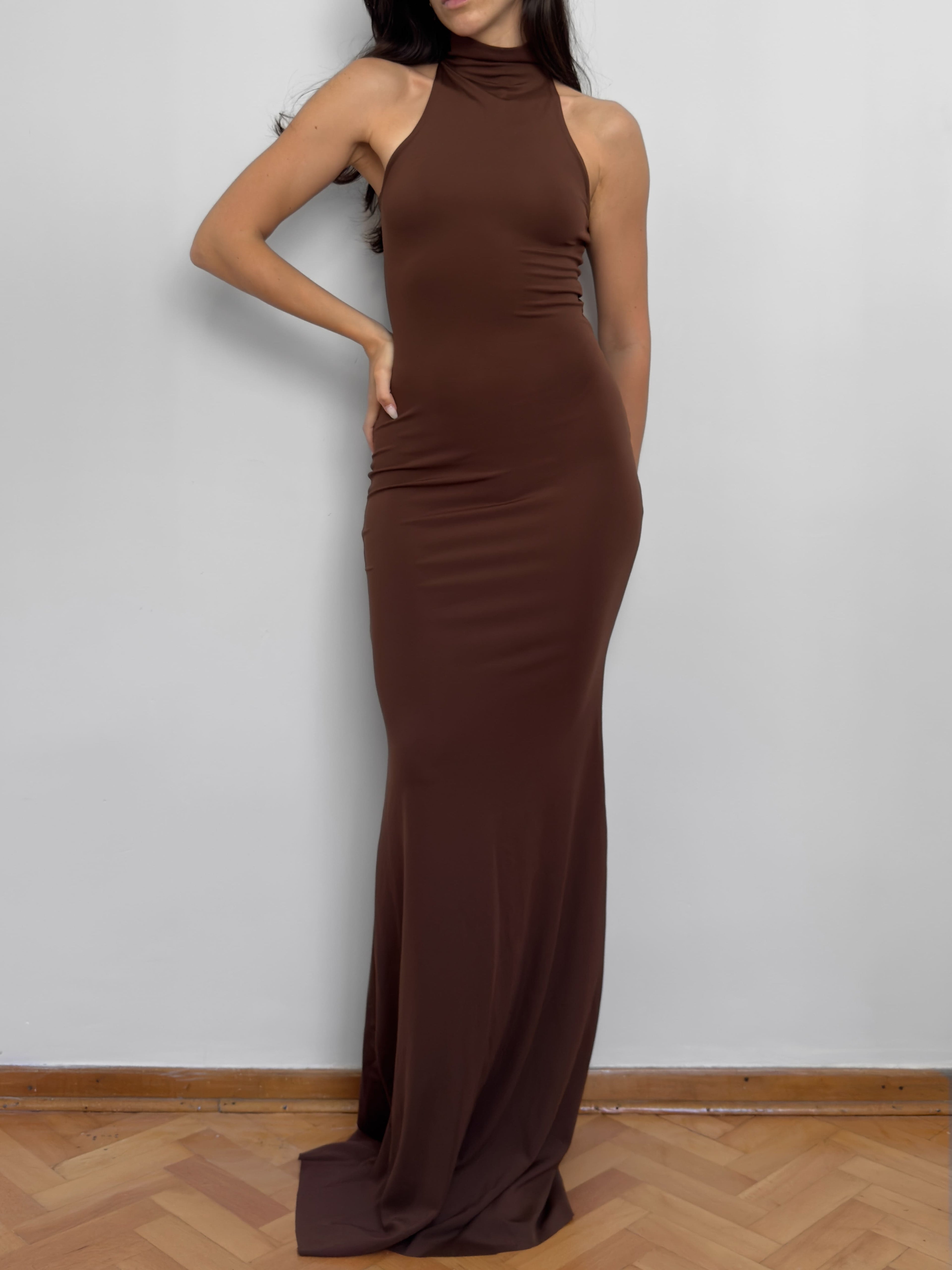 Halter Neck Maxi Dress