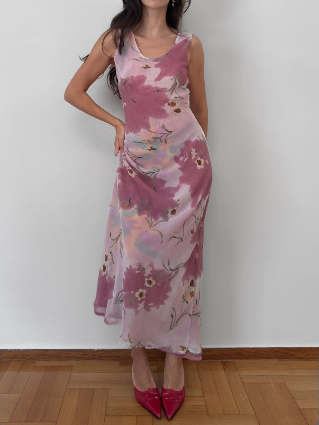 Reversible Floral Maxi Dress