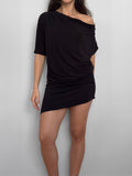 Asymmetrical Draped Dress