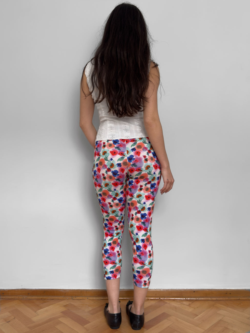 Floral Print Midi Leggings