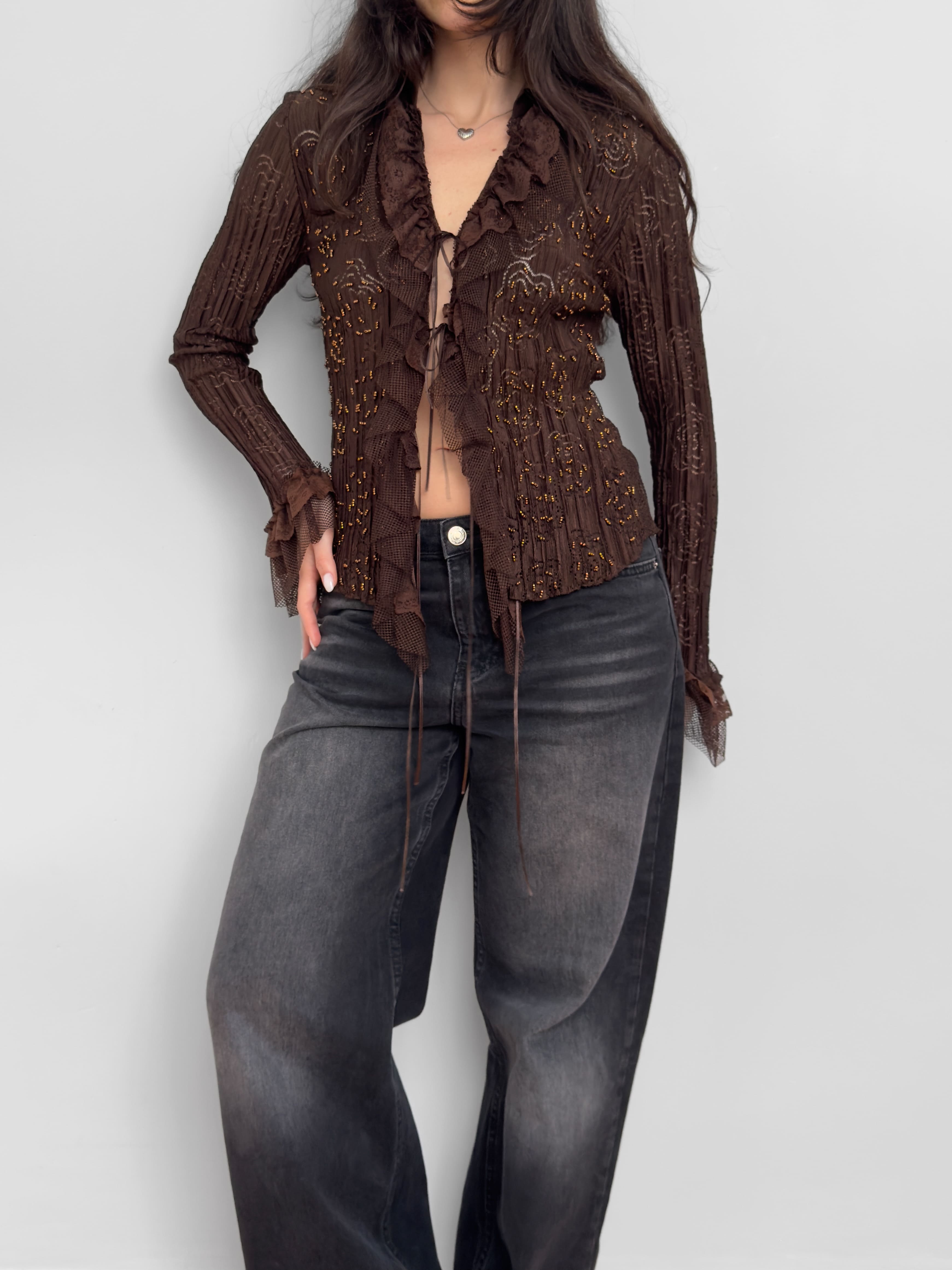 Embroidered Lace Blouse