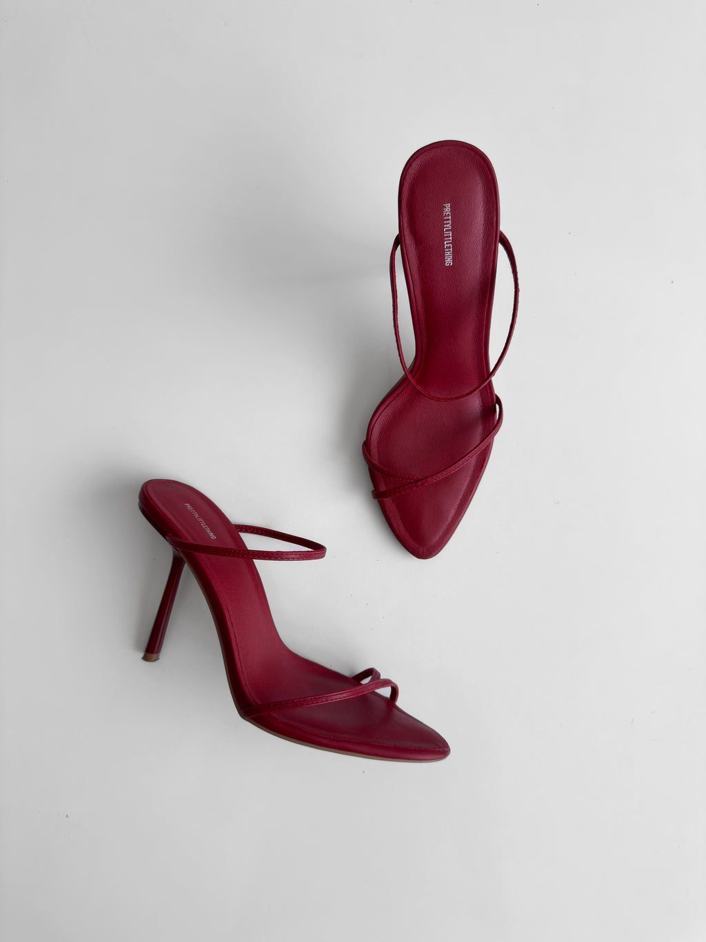 Red Leather Mules