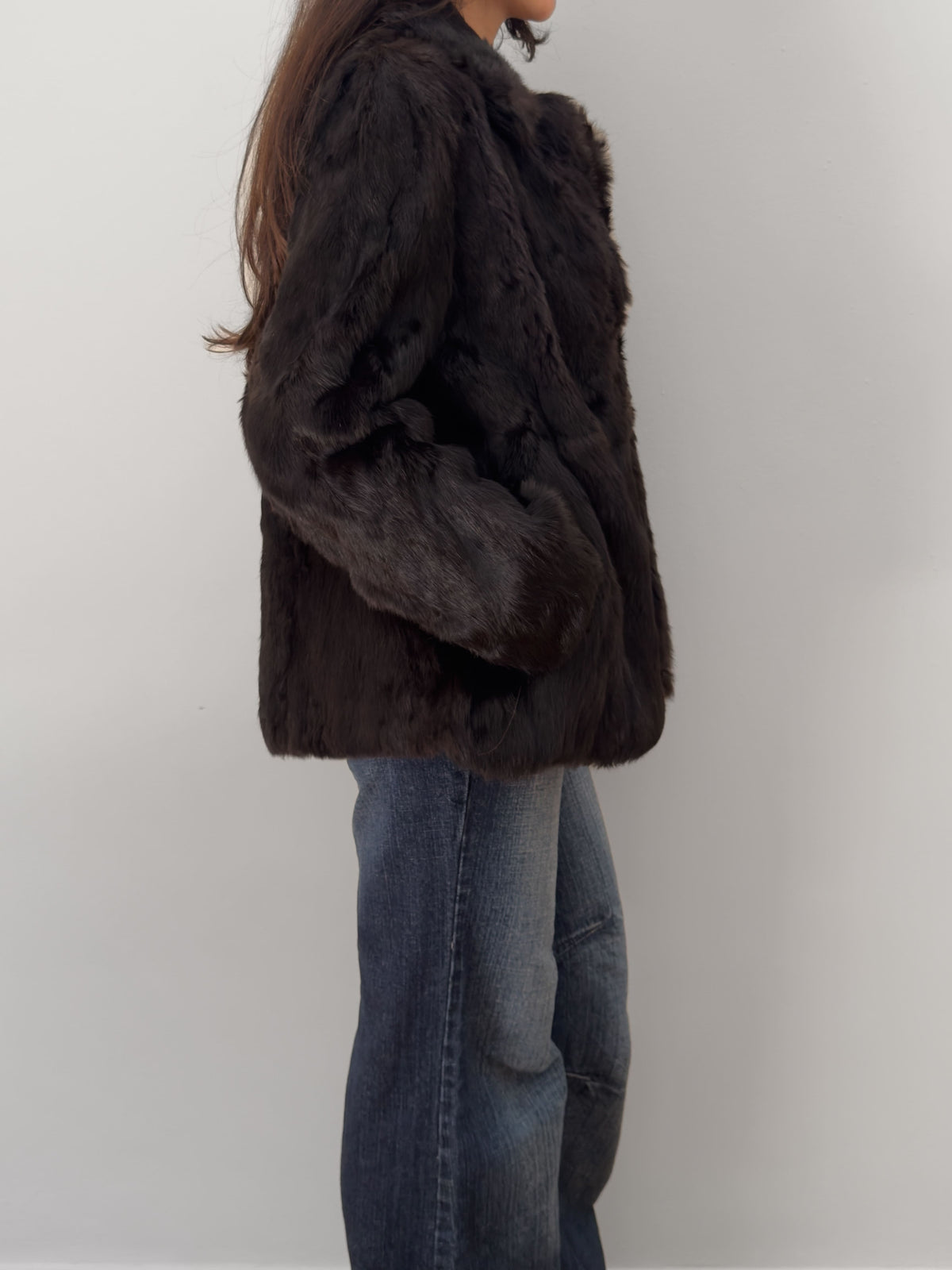 Korean Rabbit Fur Coat