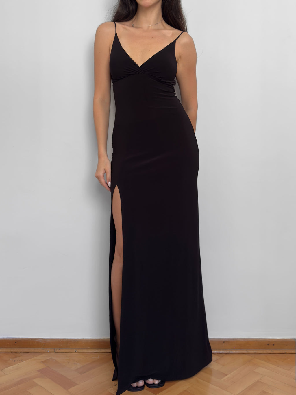 Black Slit Dress