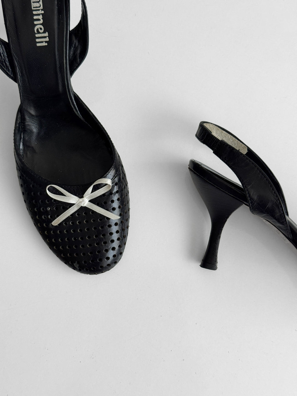 Leather Ballerina Heels