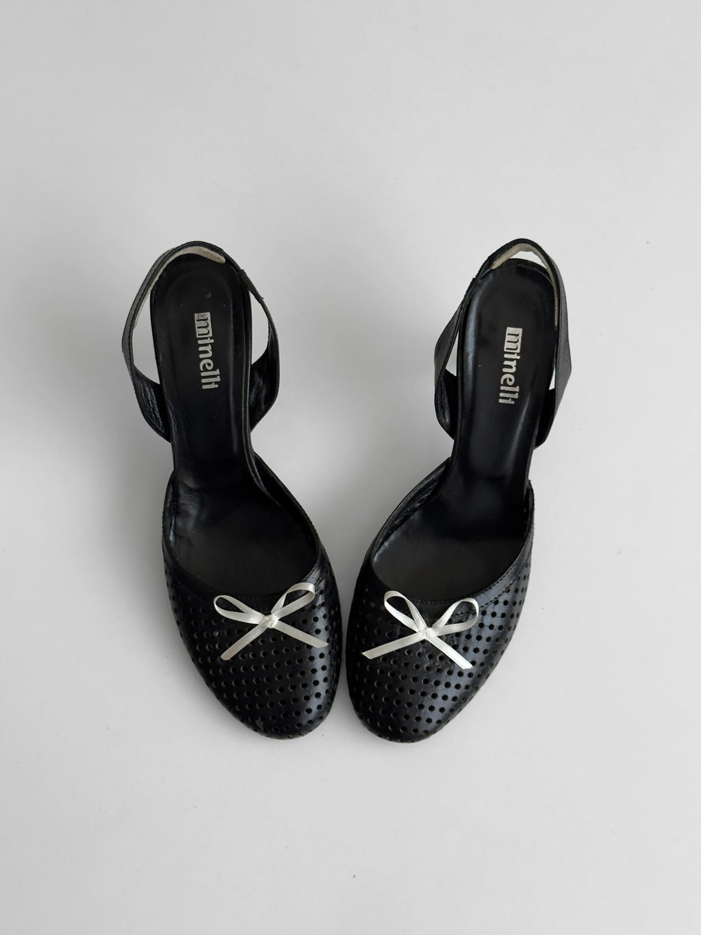 Leather Ballerina Heels