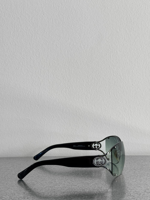 Gucci GG Rimless Crystal Sunglasses