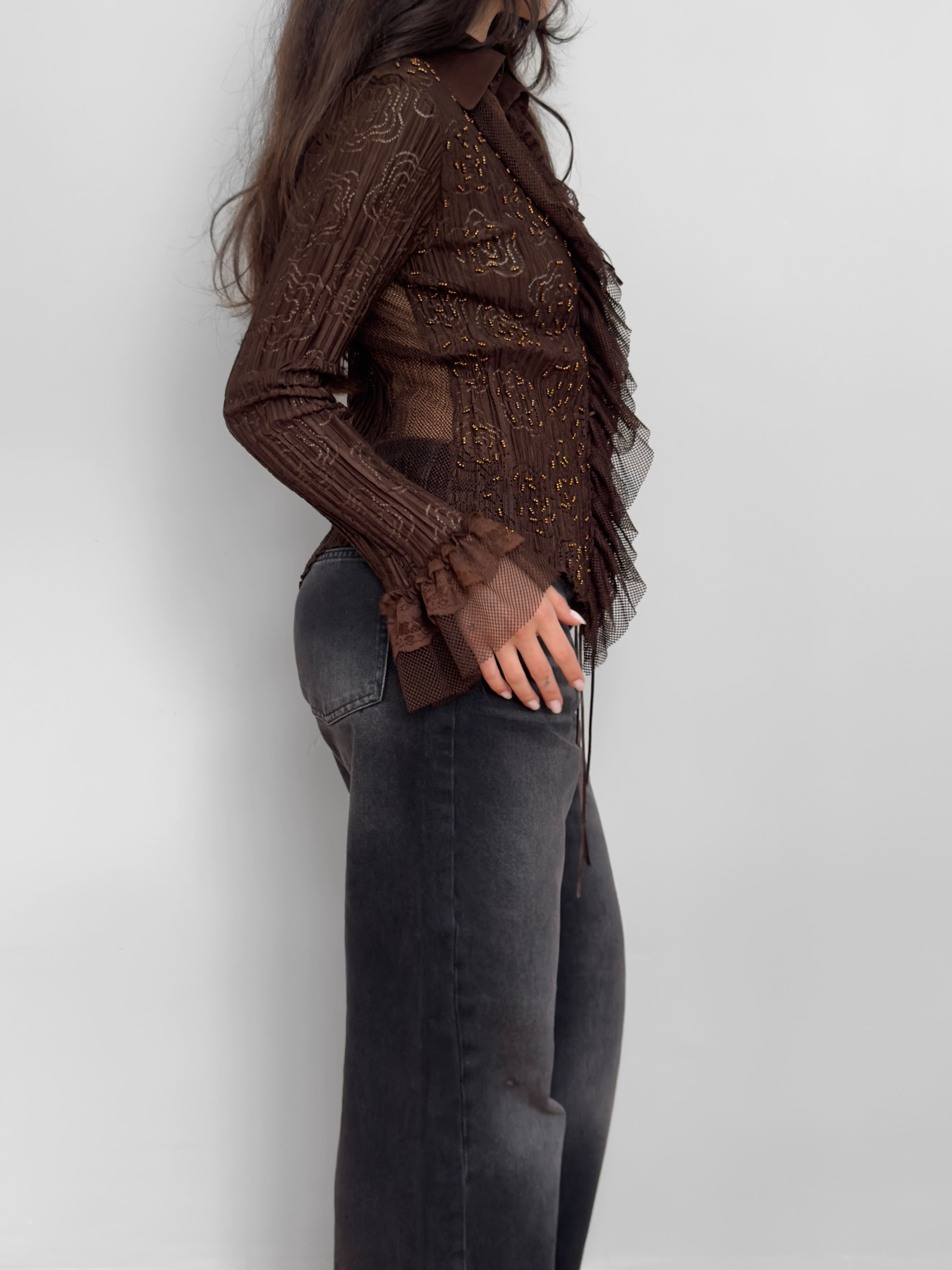 Embroidered Lace Blouse