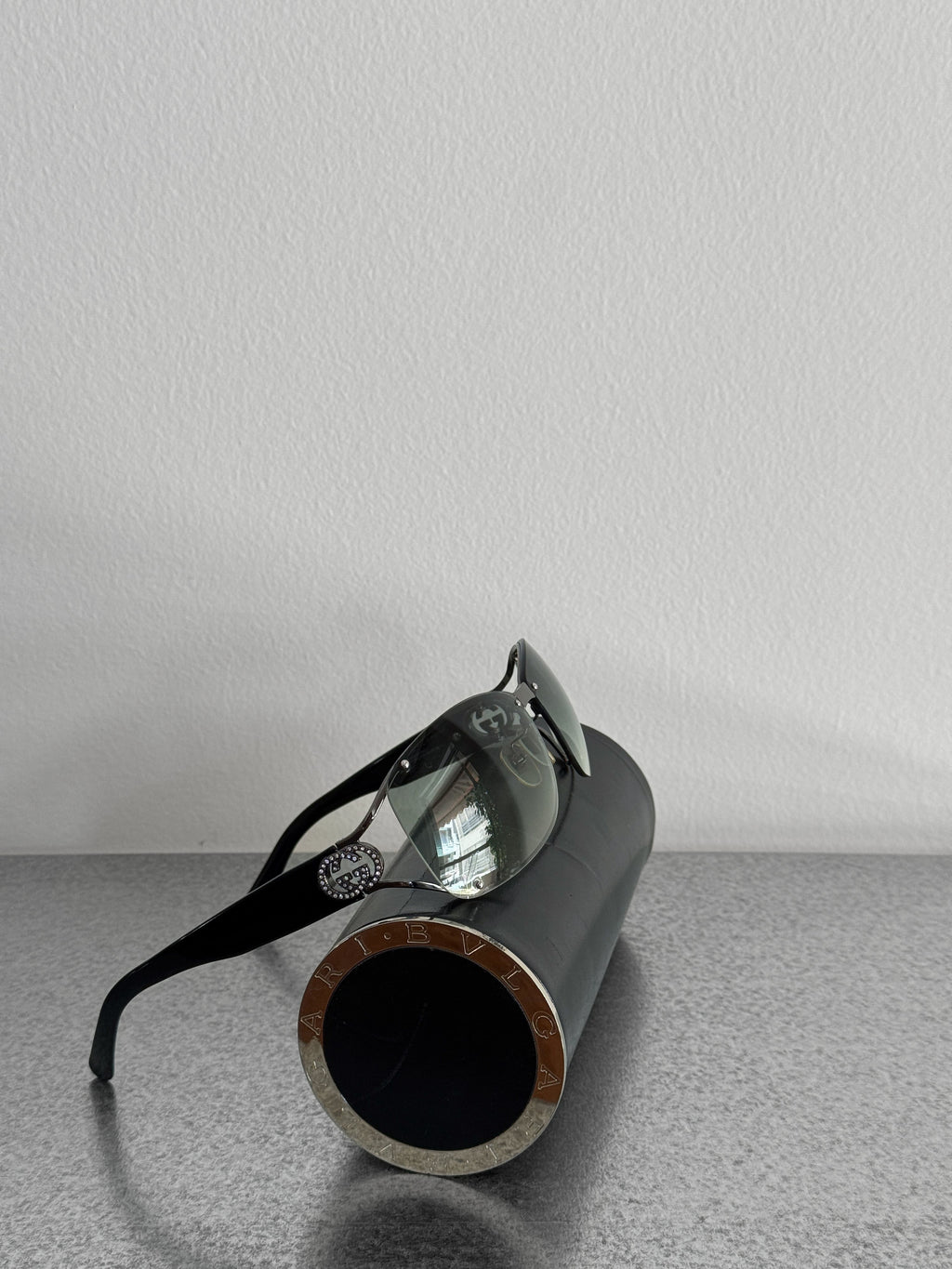 Gucci GG Rimless Crystal Sunglasses