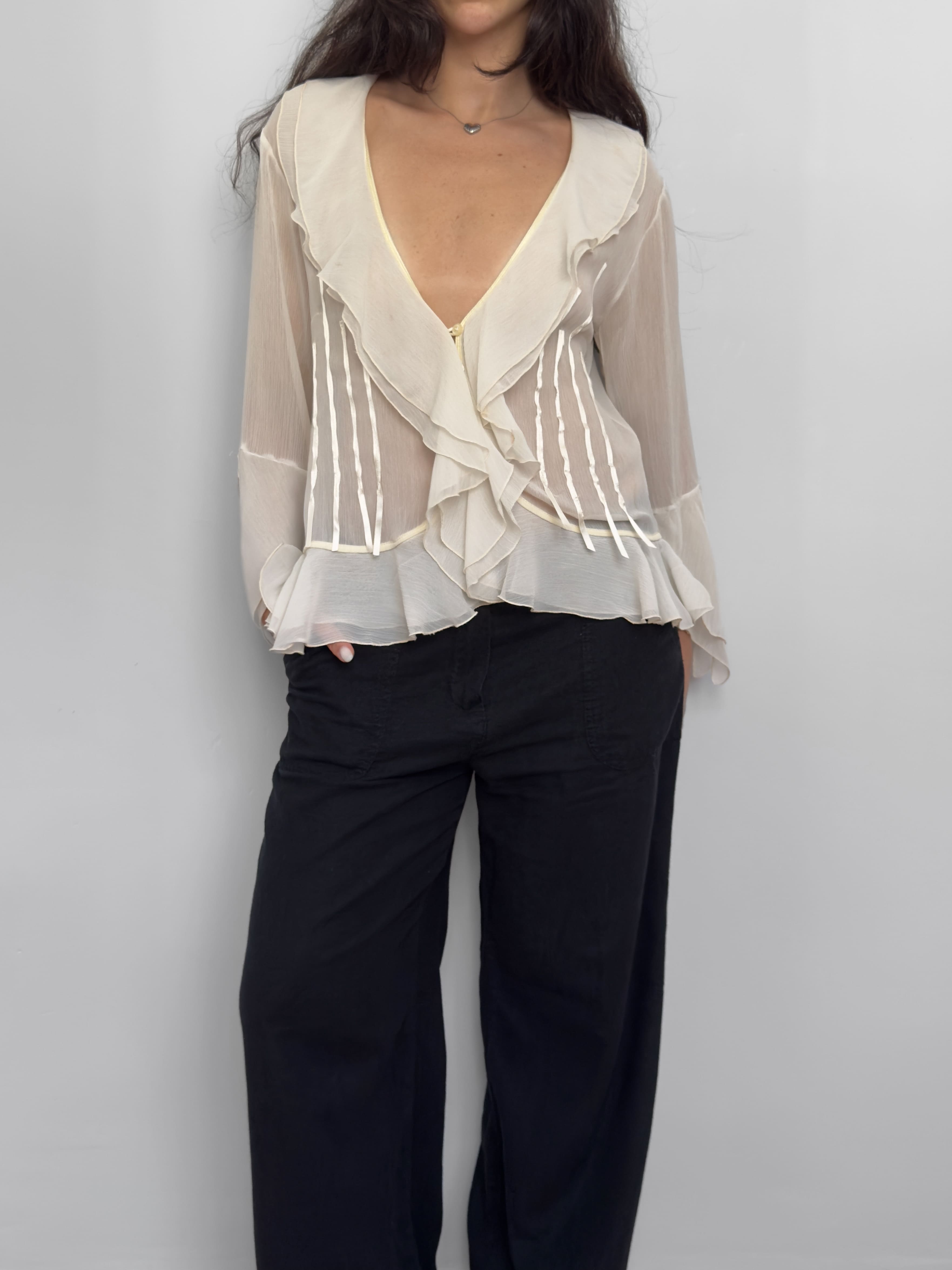 Ecru Sheer Shirt