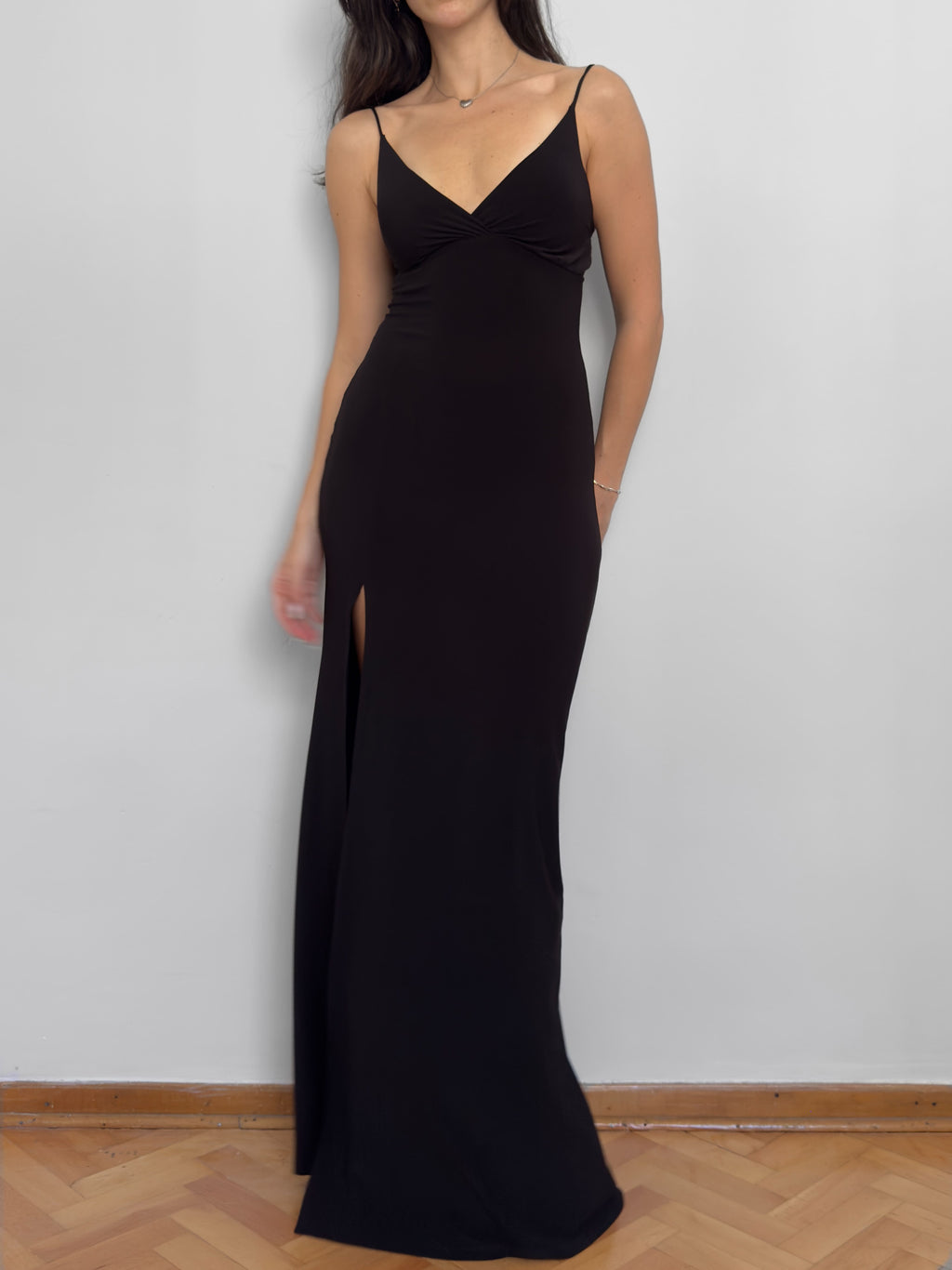 Black Slit Dress