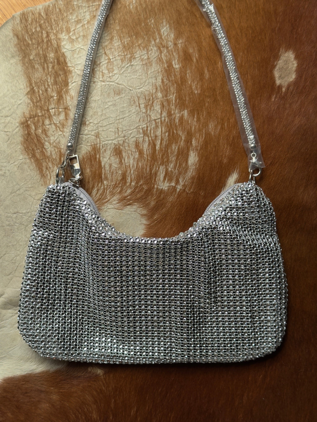 Silver Mesh Shoulder Bag