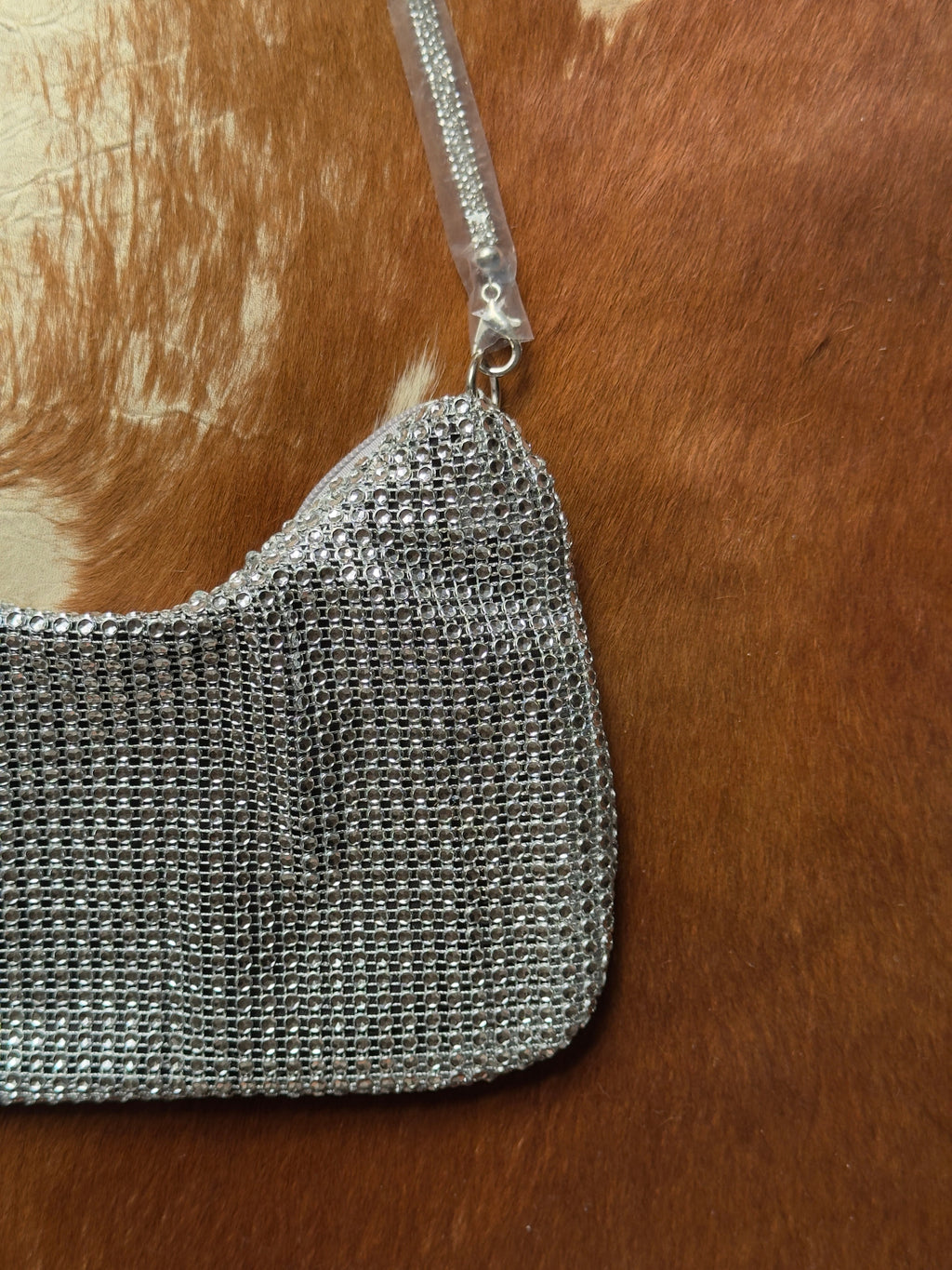 Silver Mesh Shoulder Bag