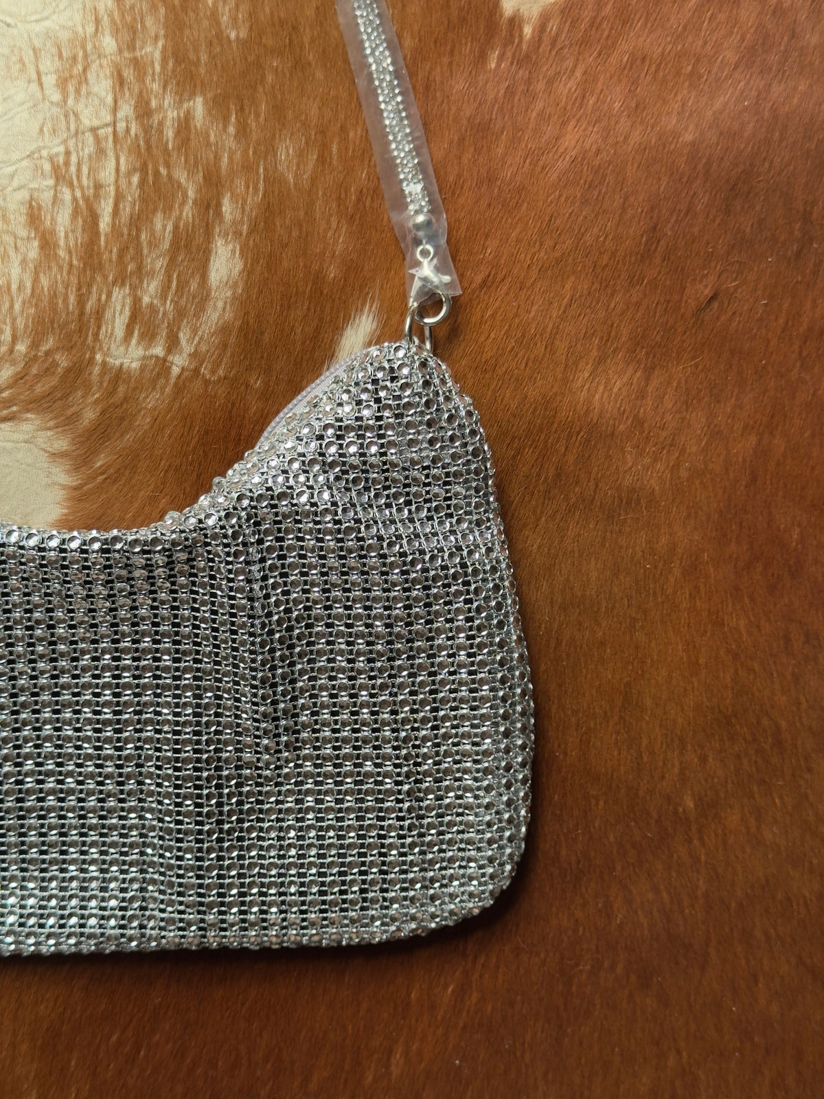 Silver Mesh Shoulder Bag