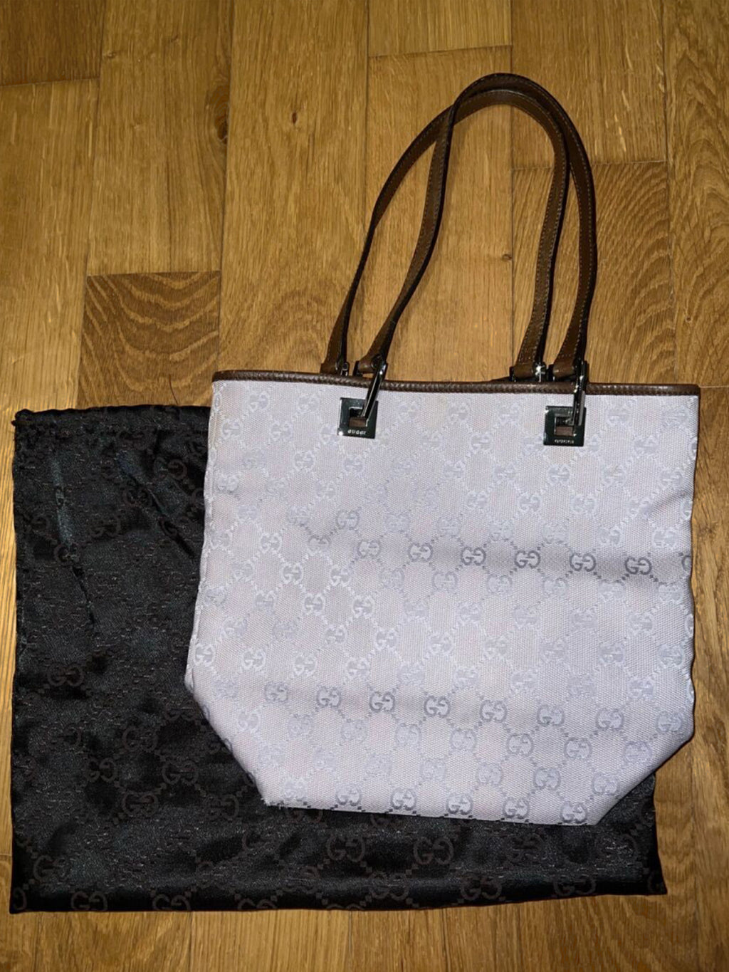 Gucci GG Lavender Canvas Bag